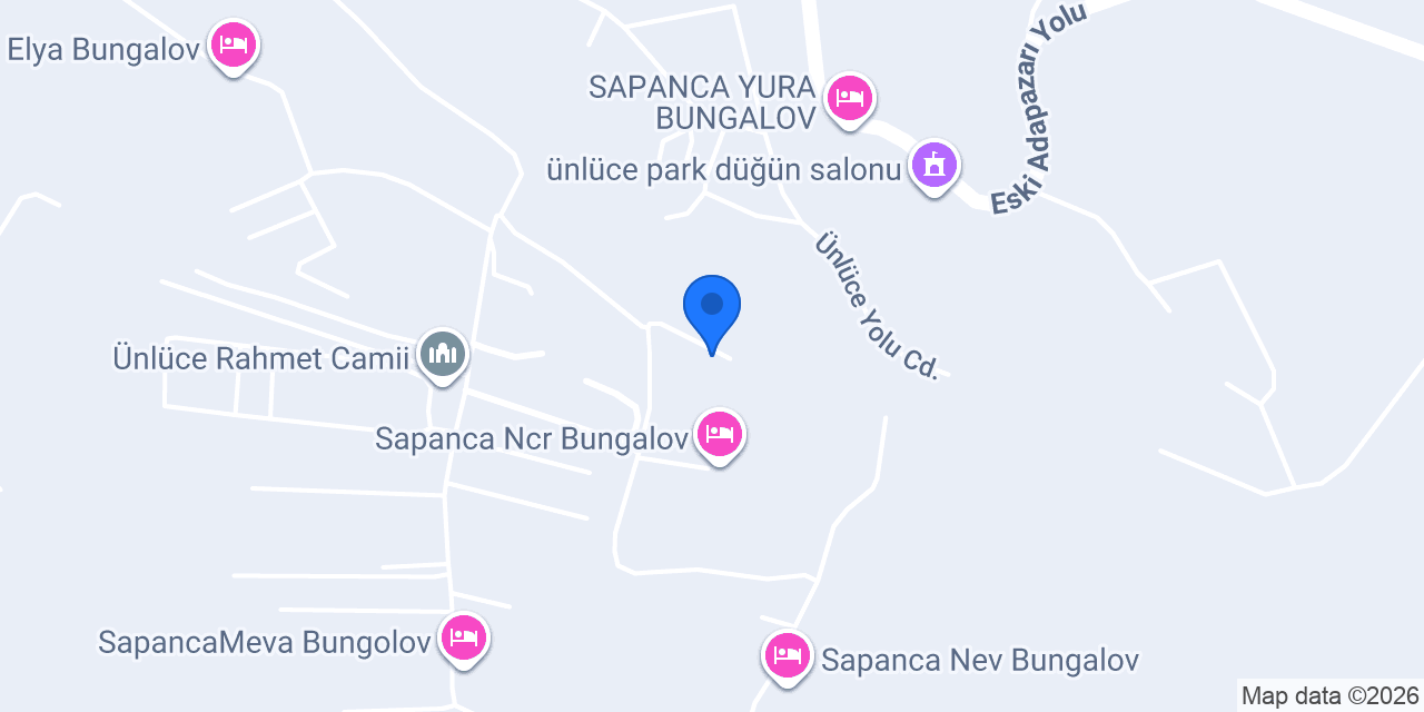 Sapanca Doa Bungalovs konumu