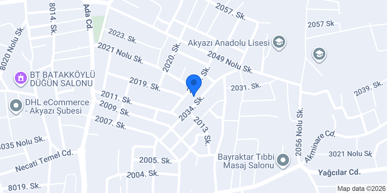 Akyazı Arçelik Servis konumu