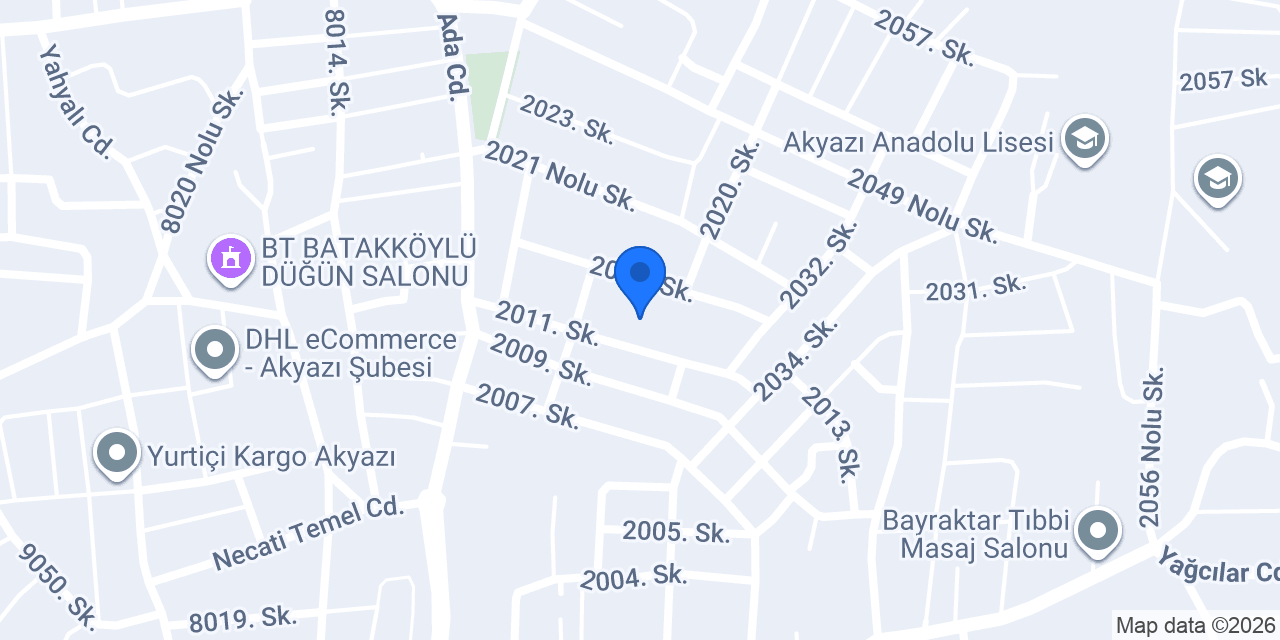 Akyazı VOLTA YETKİLİ SERVİS konumu