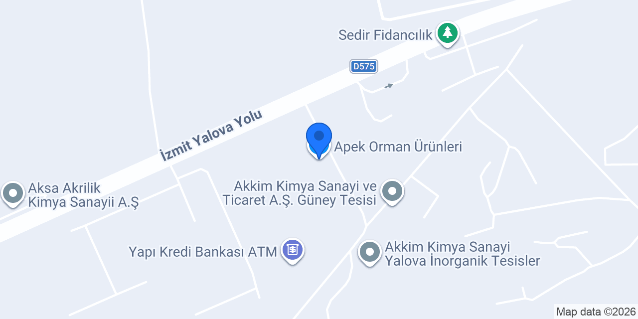 Apek Orman Ürünleri konumu