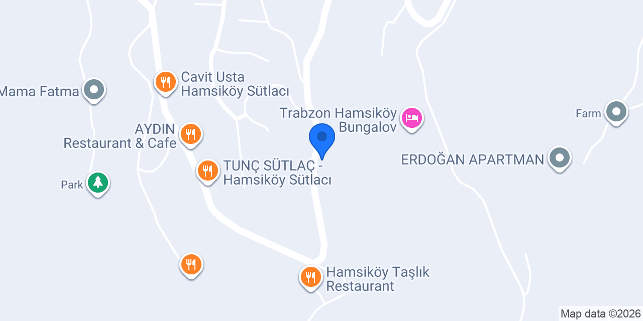 Dalya cafe ve Restaurant-Hamsiköy sütlacı konumu