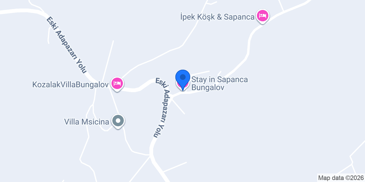 Stay in Sapanca Bungalov konumu