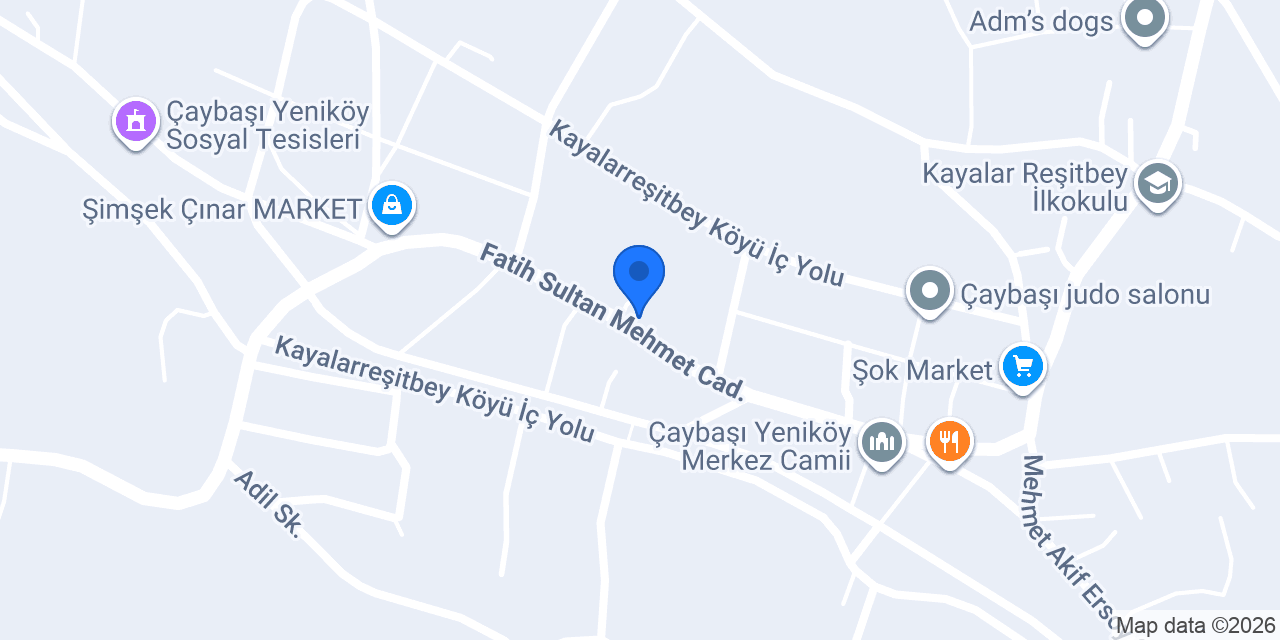 ÇaybaşıYeniköy Buzdağı Bayi konumu