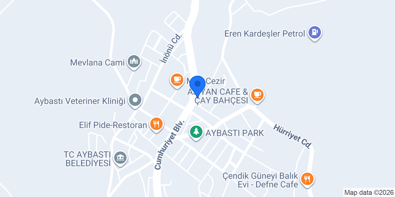 Halkbank Aybastı Şubesi konumu