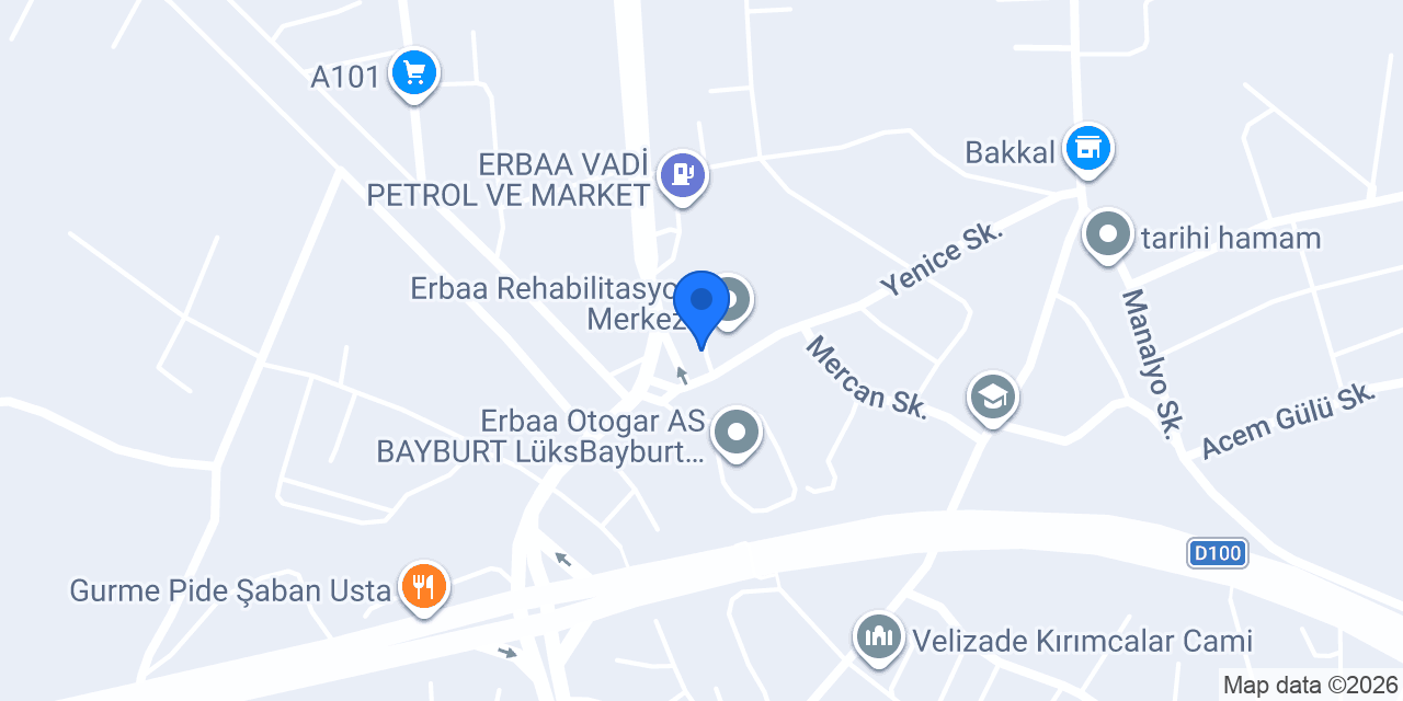 Erbaa Özel Eğitim konumu
