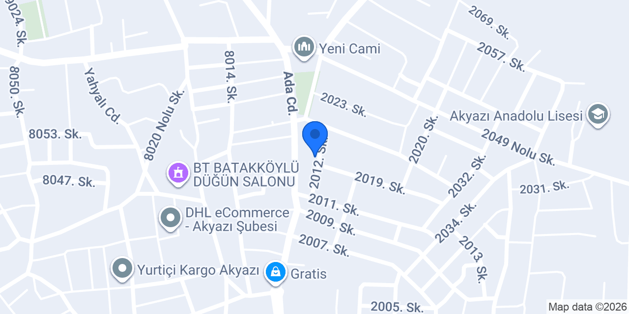 Mavi Durak Akyazı konumu