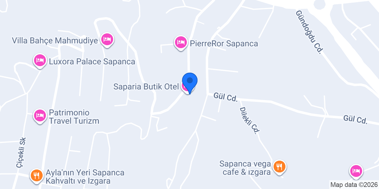 Saparia Butik Otel konumu