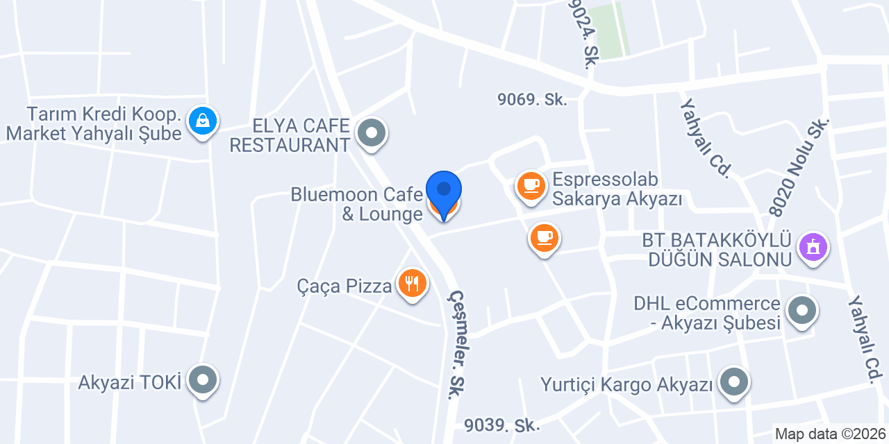 Bluemoon Cafe & Lounge konumu