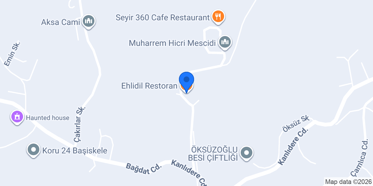 Ehlidil Restoran konumu