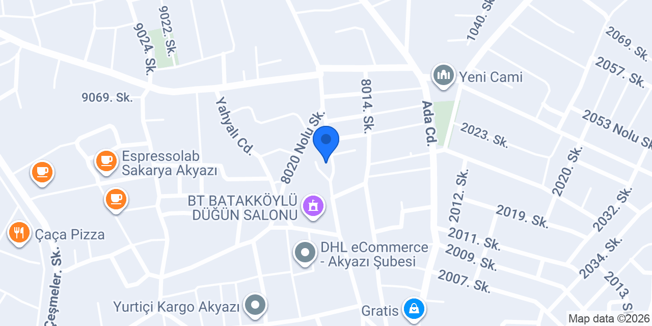 Akyazı İlçe Milli Eğitim Müdürlüğü konumu