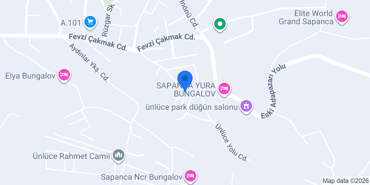 Sapanca Bungalovers konumu