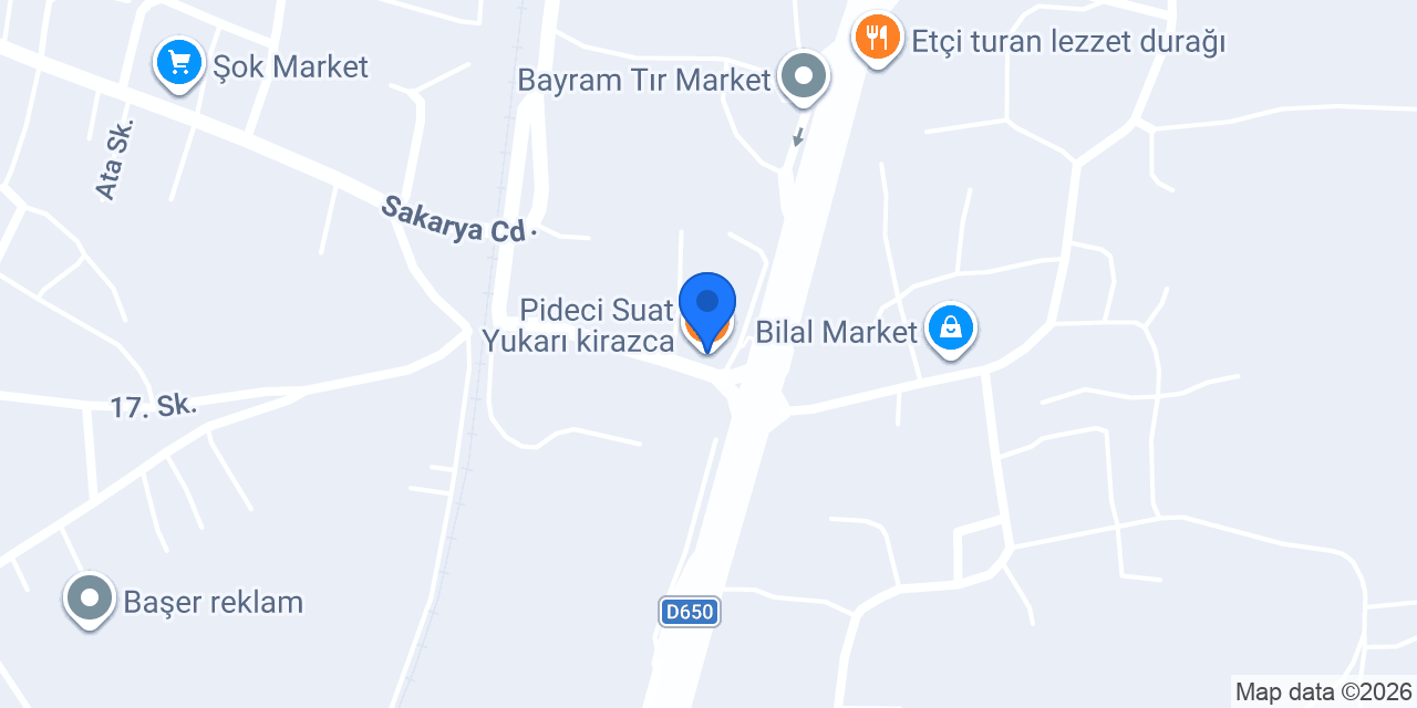 Pideci Suat Yukarı kirazca konumu