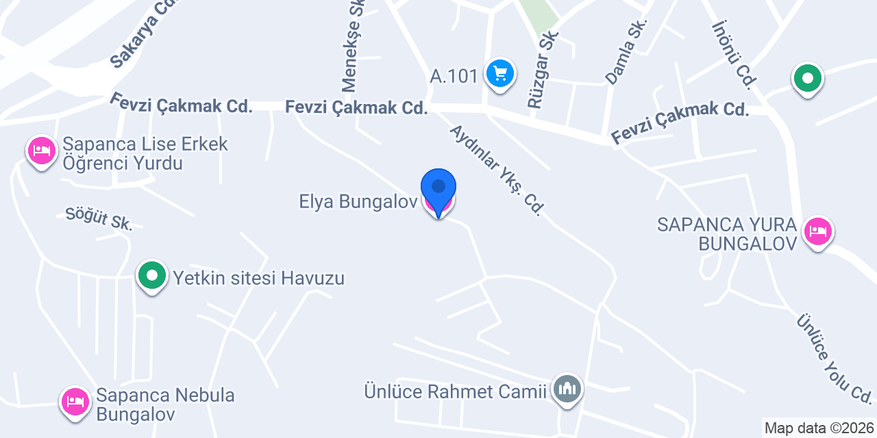 Elya Bungalov konumu