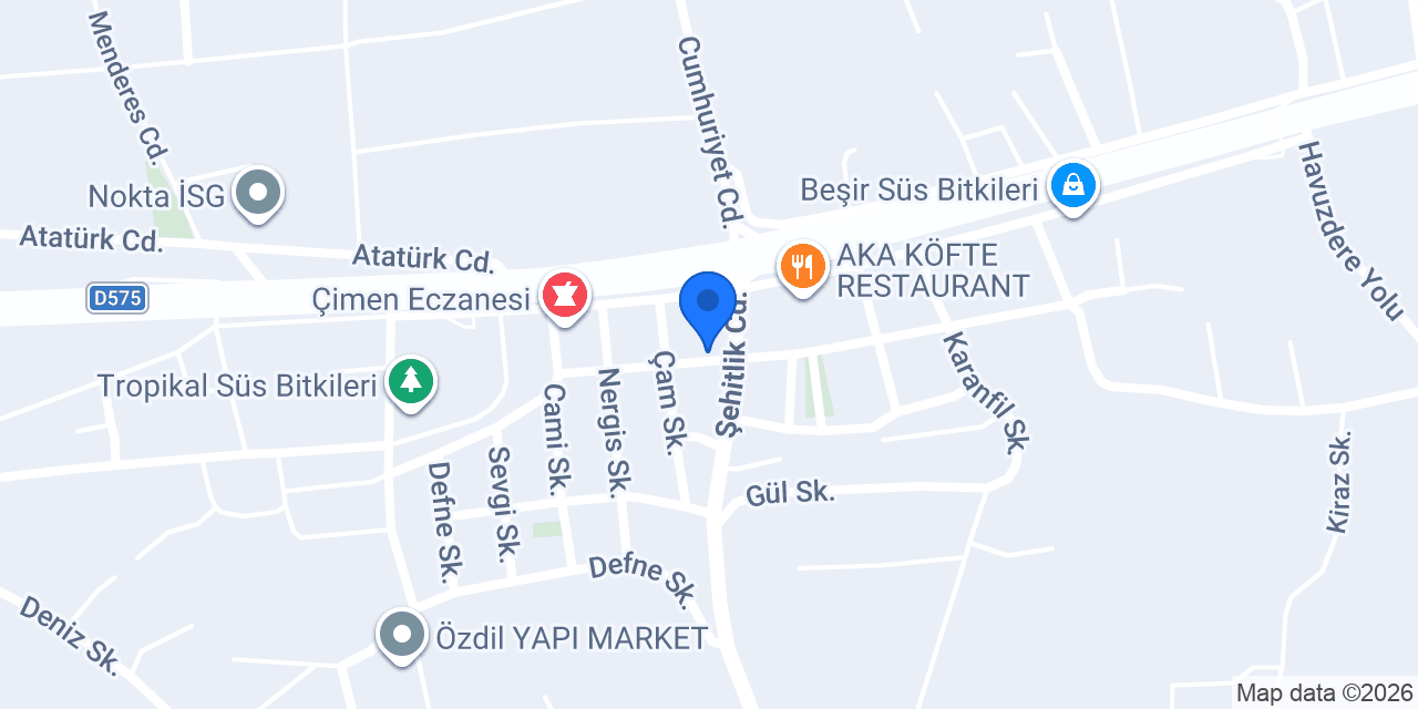 Öz Güloğlu Cafe konumu