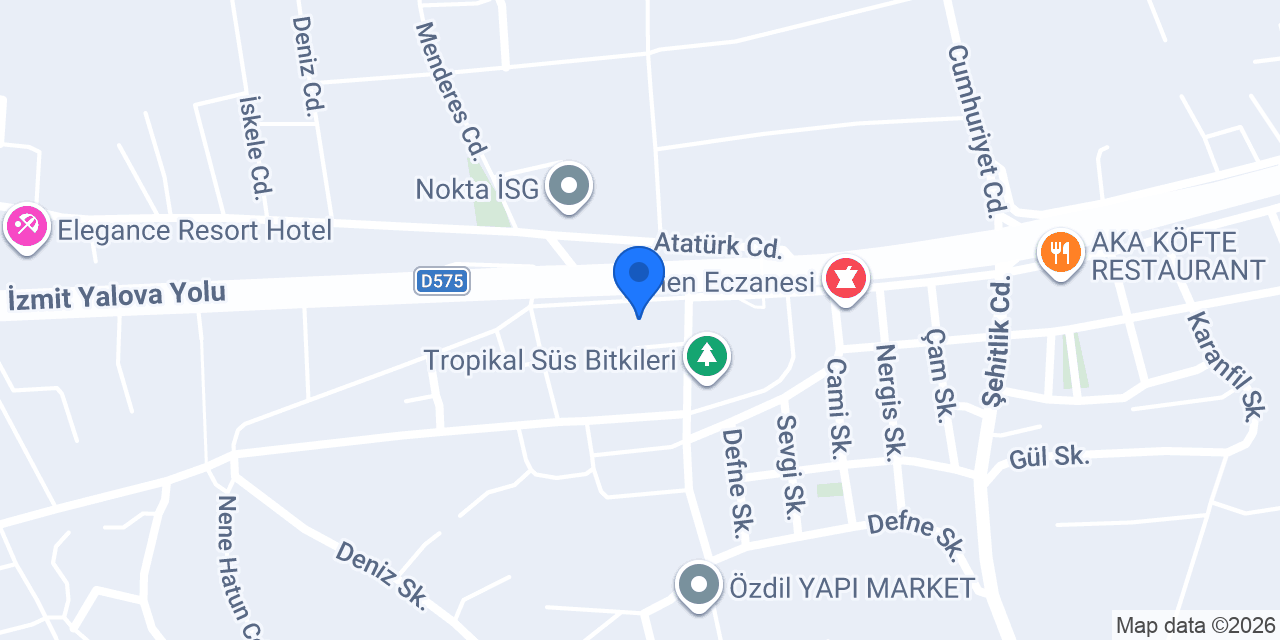 Aka Otel konumu