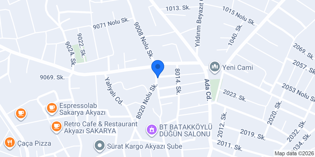 Yılmazlar Mobilya konumu