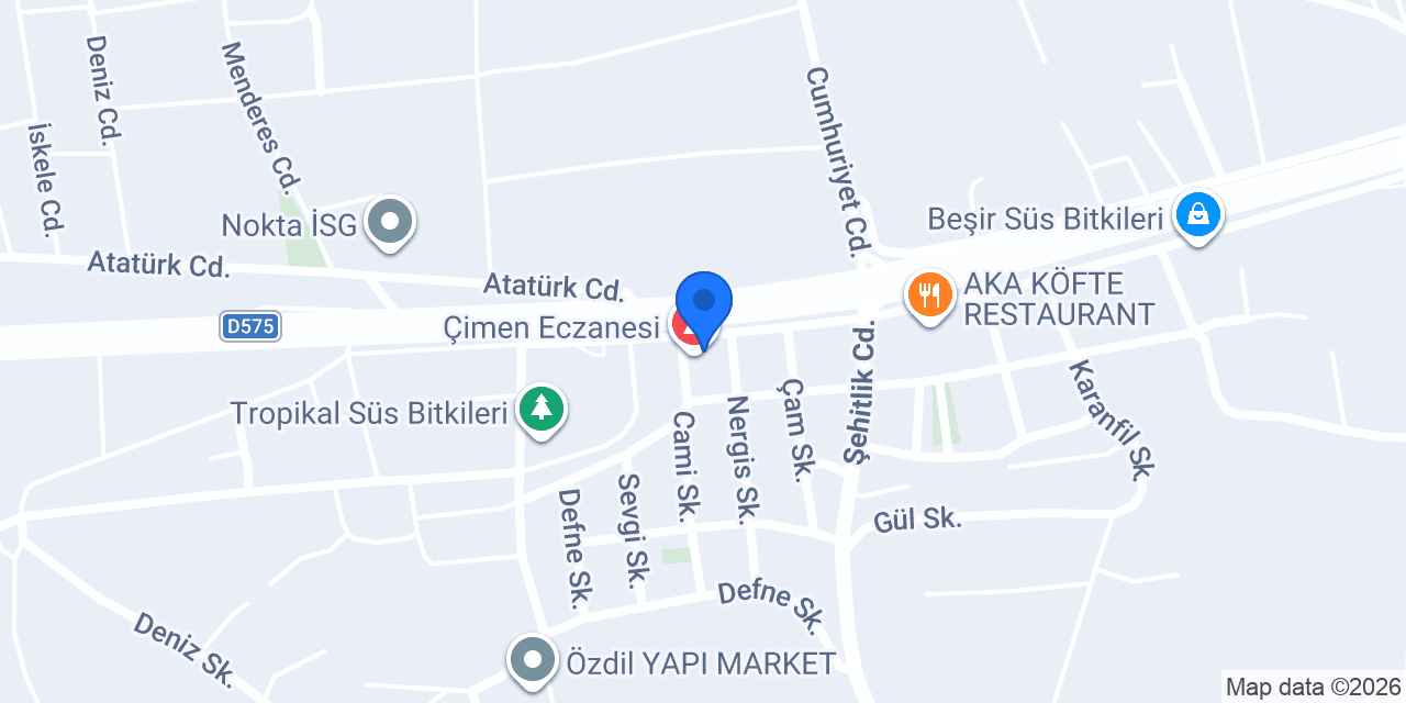 Yalı kasap ızgara konumu