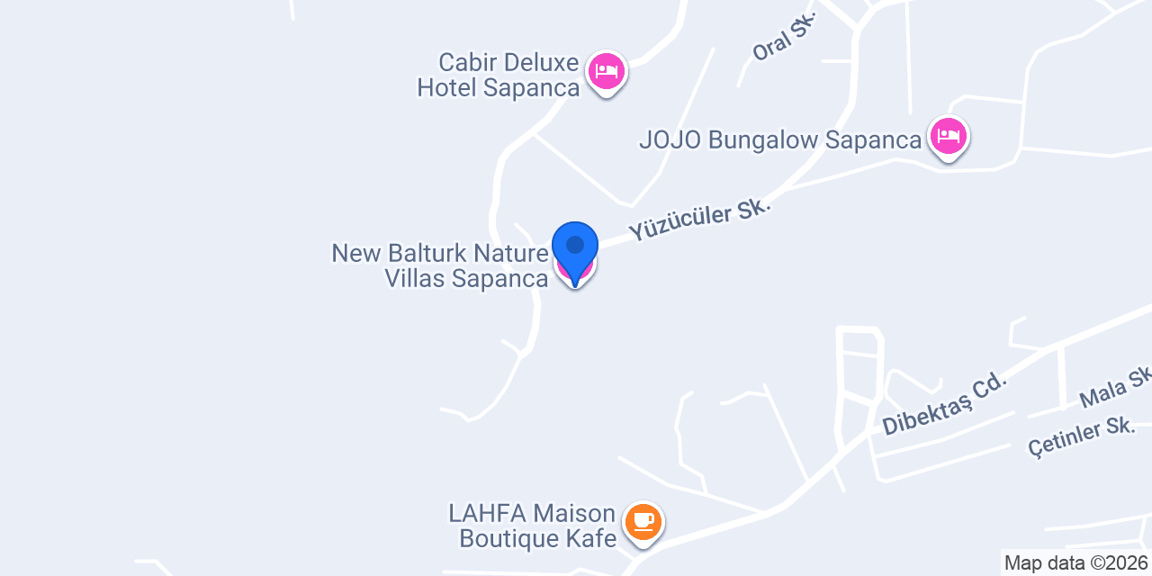 New Balturk Nature Villas Sapanca konumu
