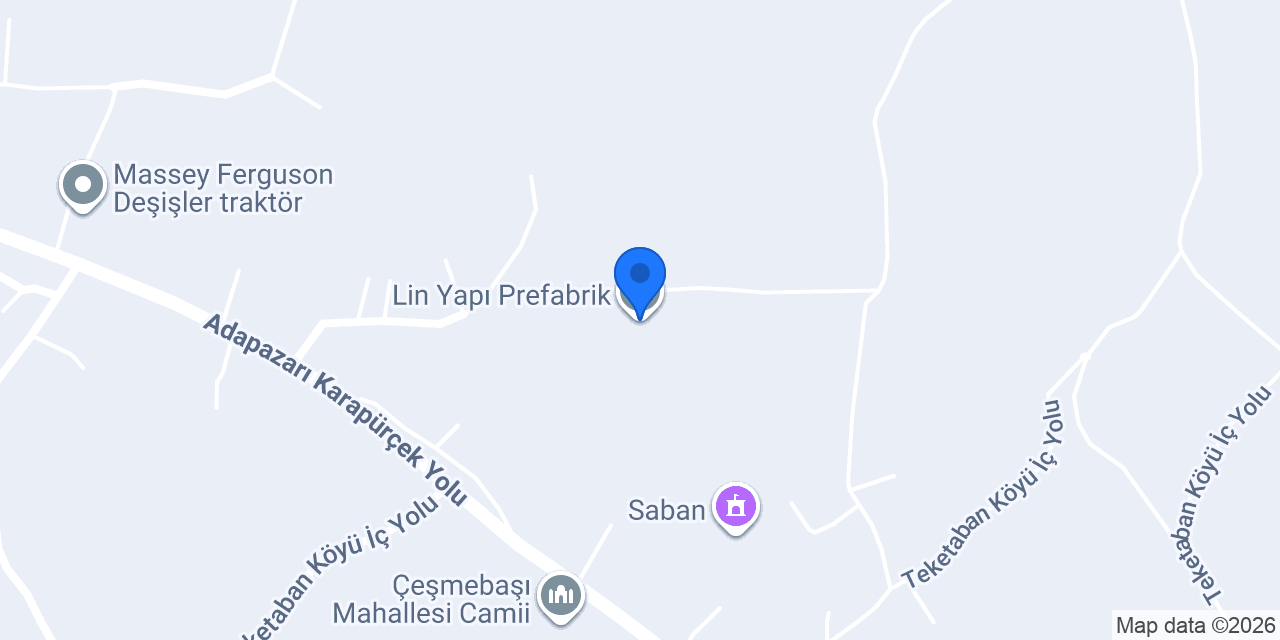 Lin Yapı Prefabrik konumu