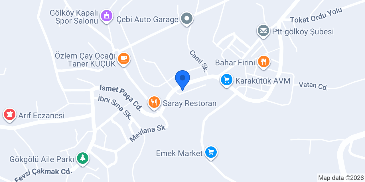 Pembe köşk restorant konumu