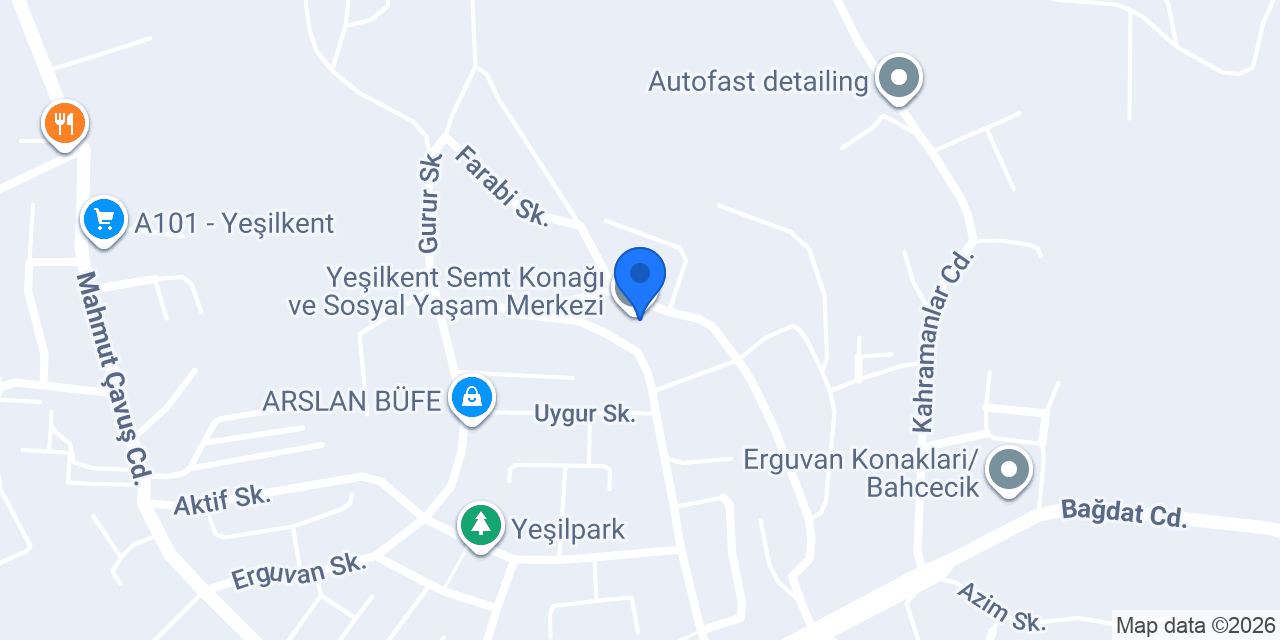 Yeşilkent Gençhane konumu