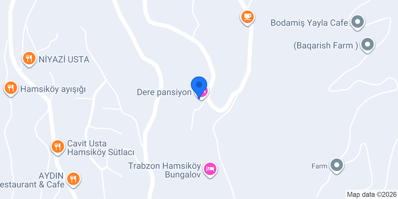 Dere pansiyon بنسيون دَرَه konumu