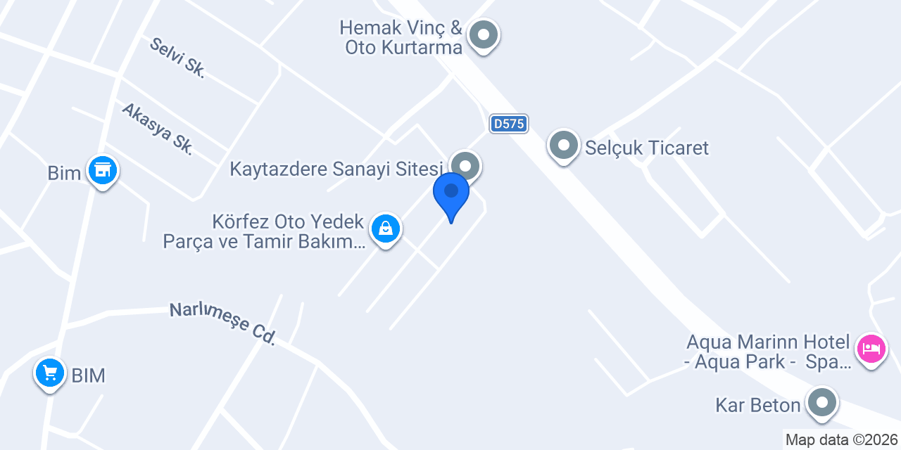 MMS Marmara İnşaat Sanayi ve Ticaret Ltd. Şti. konumu