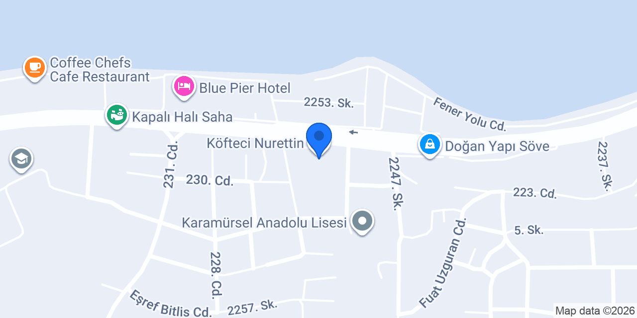 Köfteci Nurettin konumu