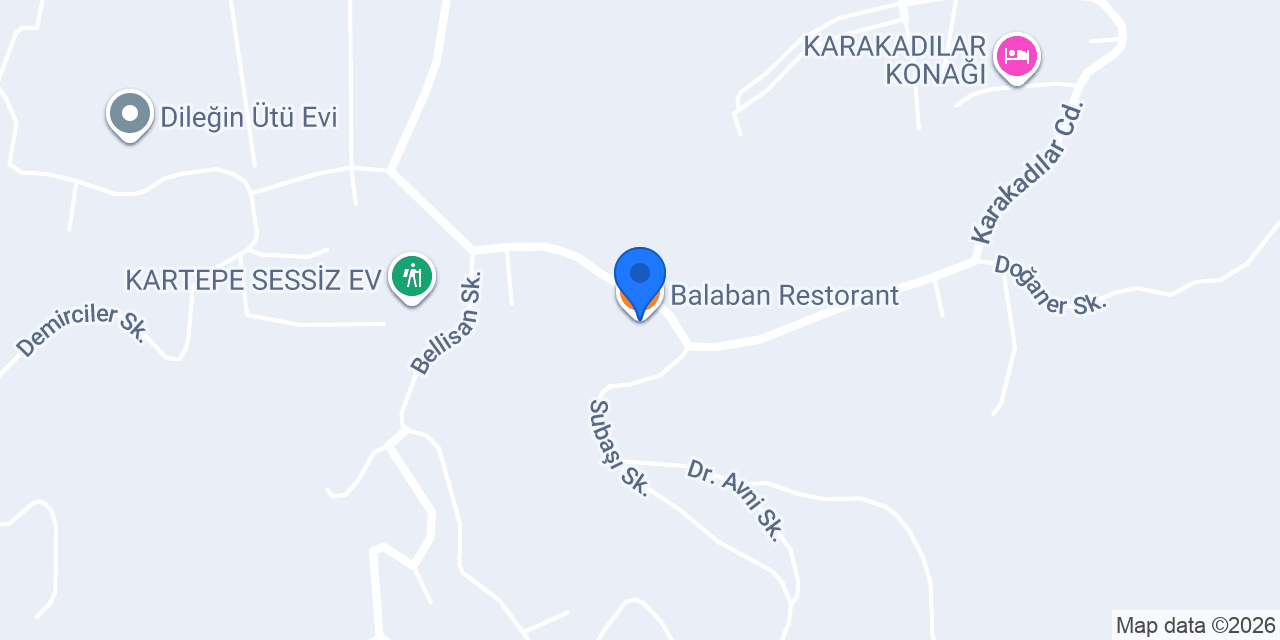 Balaban Restorant konumu