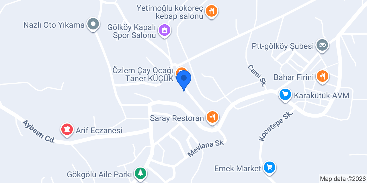 Göl-Las Oto Lastik konumu