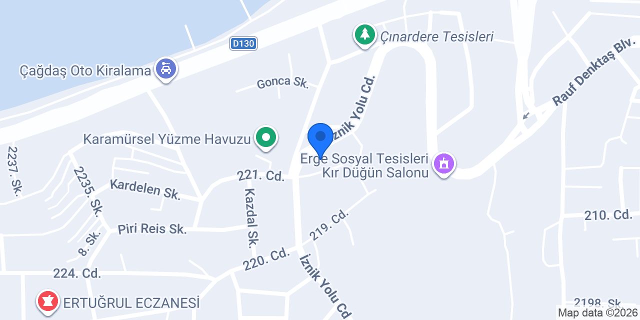 Karamürsel Fidancılık konumu