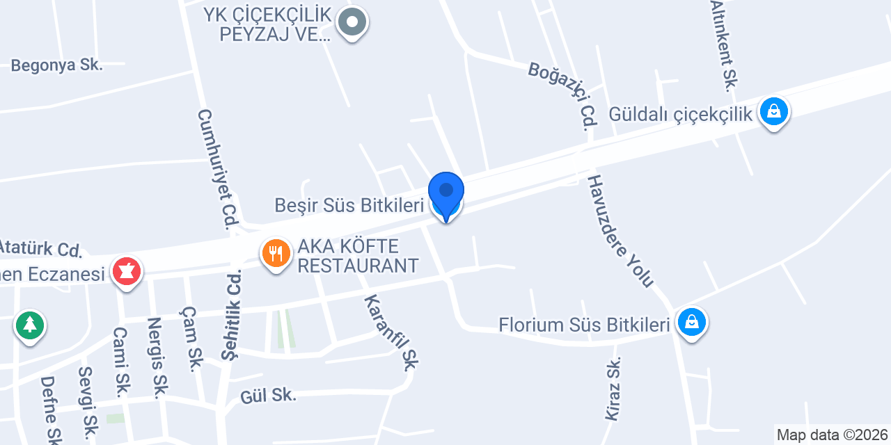 Beşir Süs Bitkileri konumu