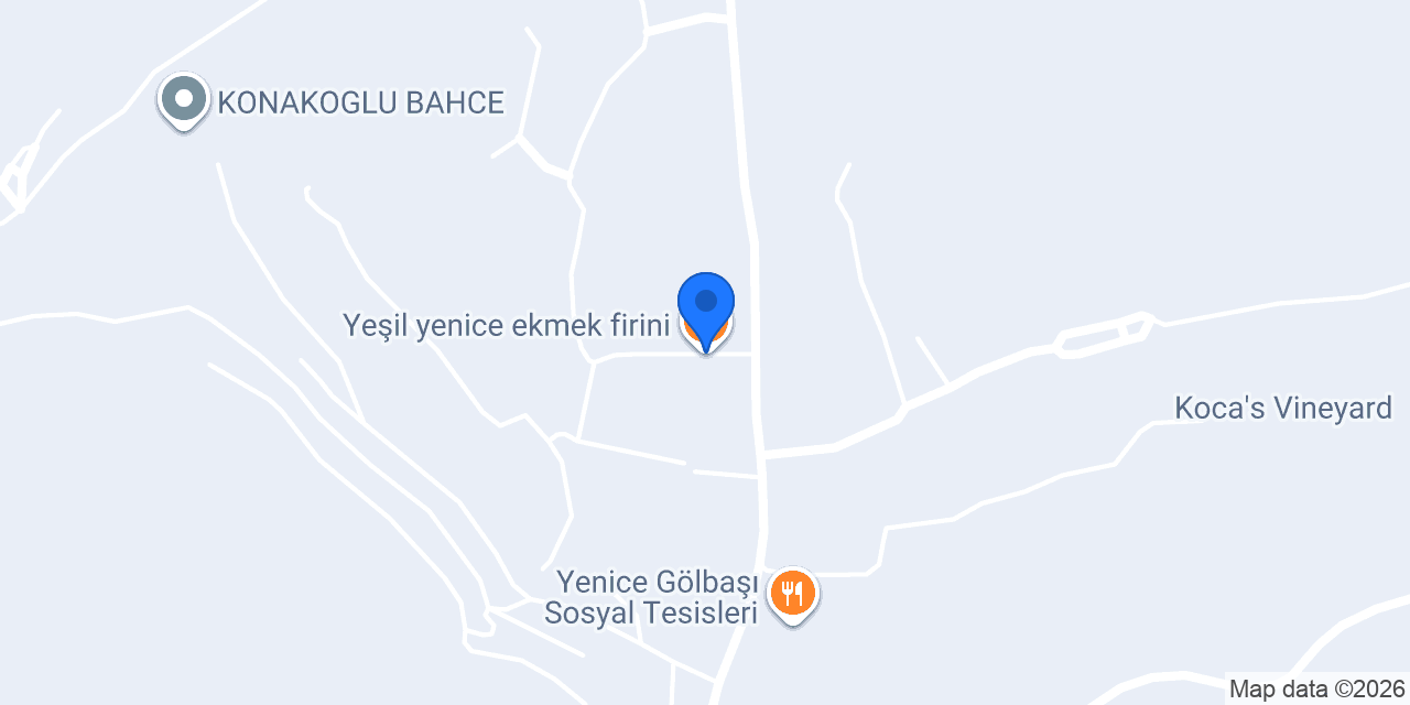 Yeşil yenice ekmek firini konumu