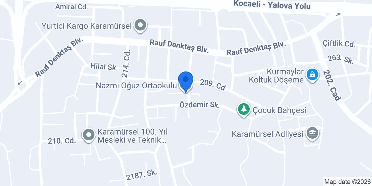 Nazmi Oğuz Ortaokulu konumu