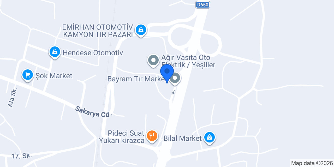 Sakarya Arifiye Düzcanlar Pansiyon konumu