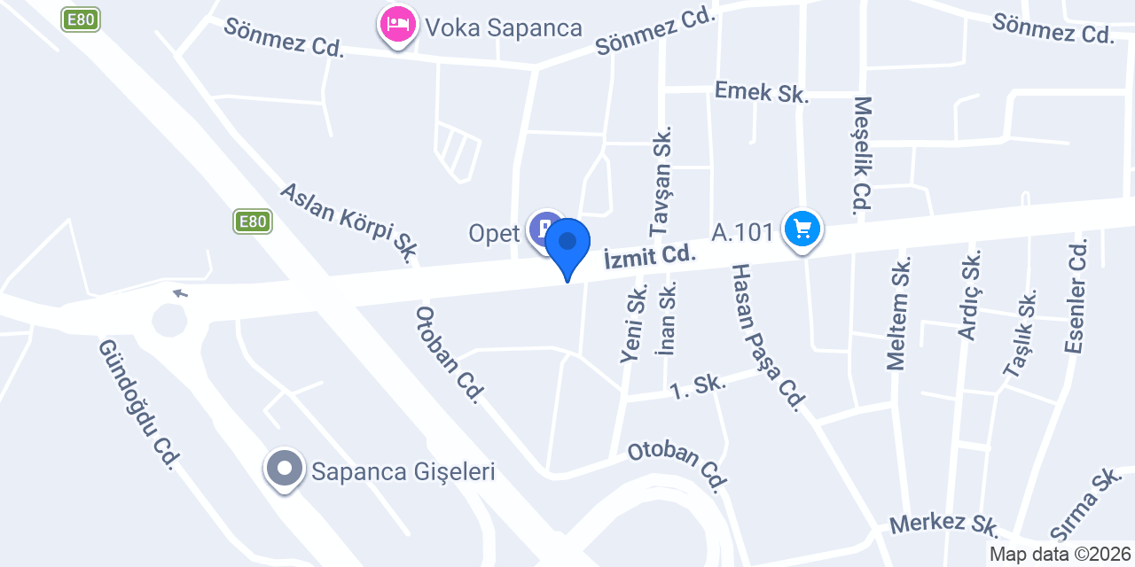 Sapanca odun kömür deposu konumu