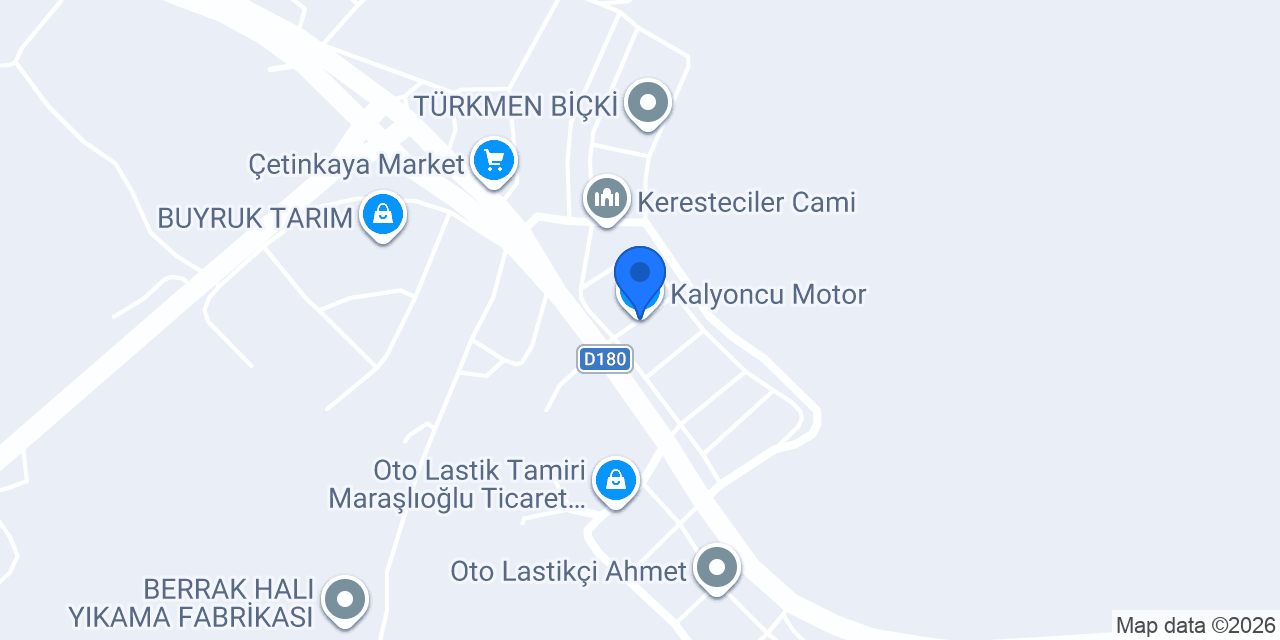 Kalyoncu Motor konumu