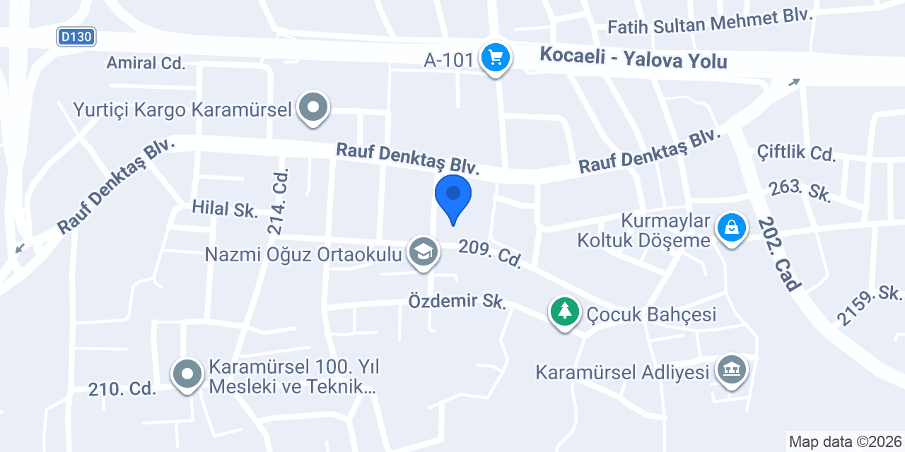 Karamürsel - Ege Teknik konumu
