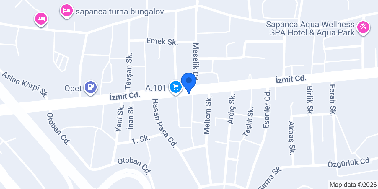 Sapanca Yapı konumu