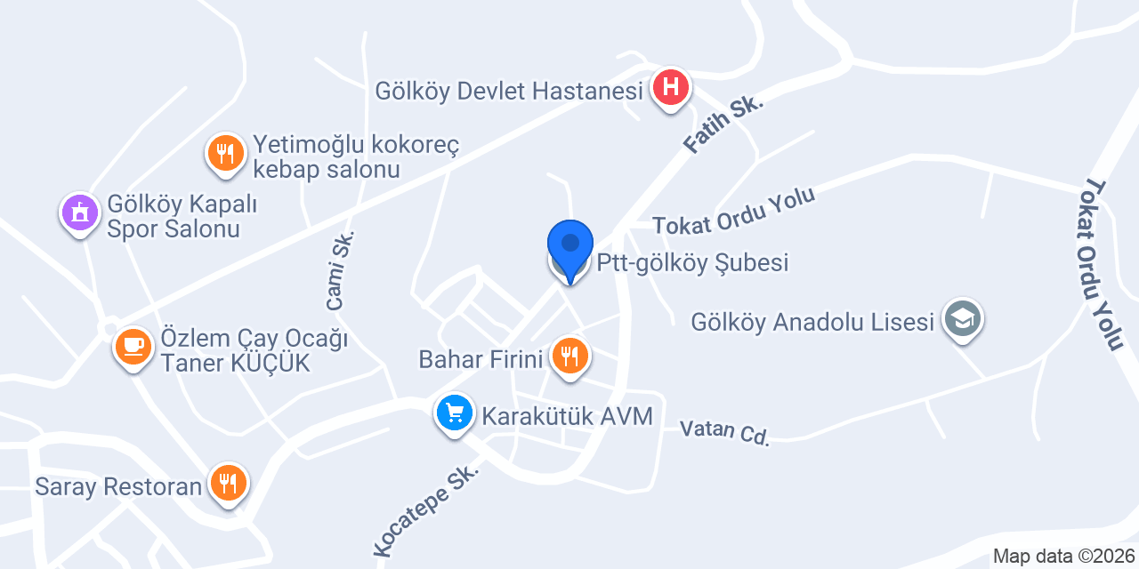 Ptt-gölköy Şubesi konumu