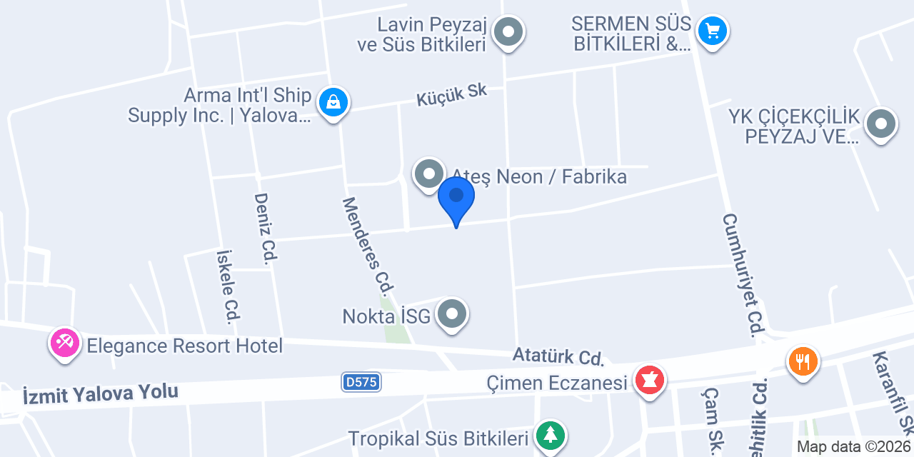 Uysal Süs Bitkileri konumu