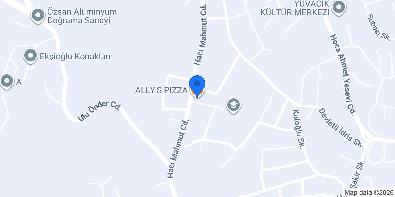 ALLY'S PİZZA konumu