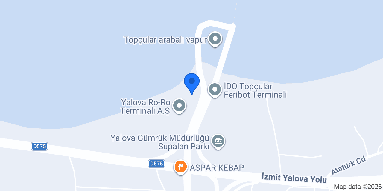 DFDS Yalova - Terminal & Acente konumu