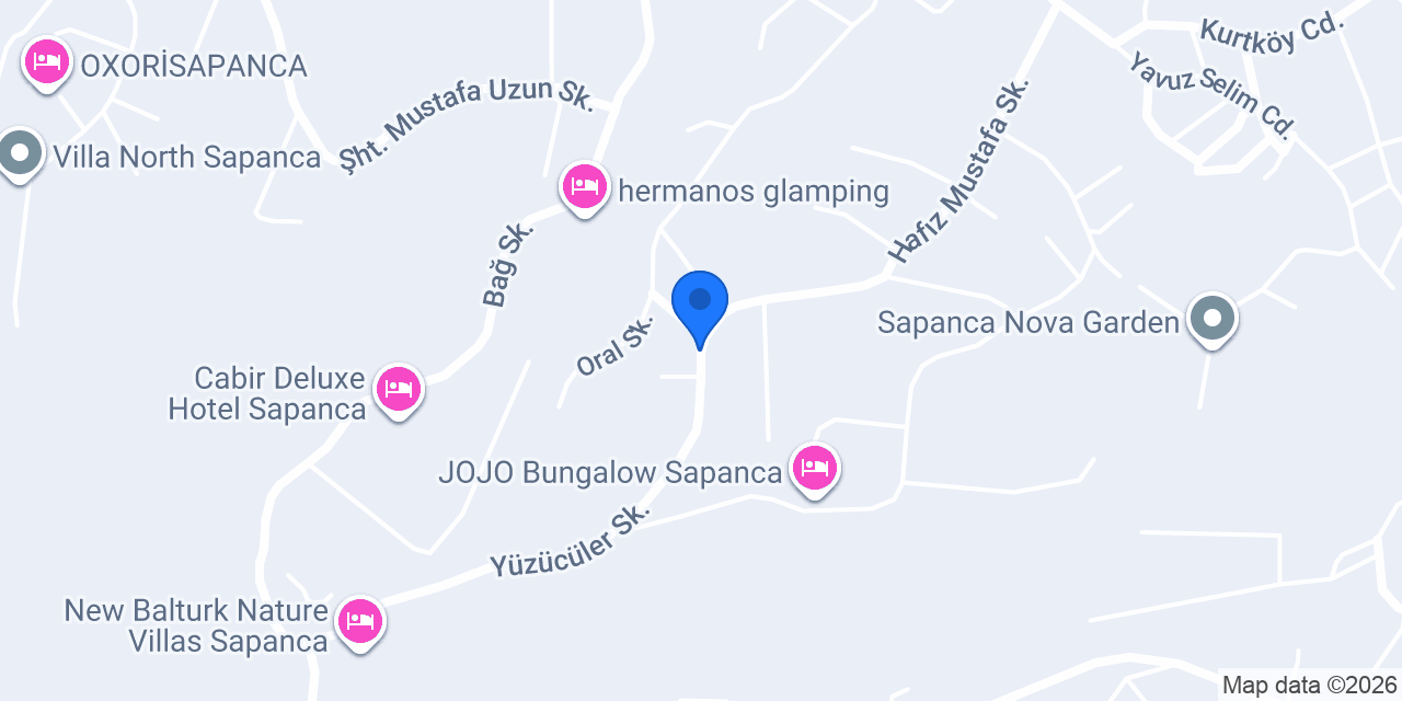 Sapanca Villa Lure konumu