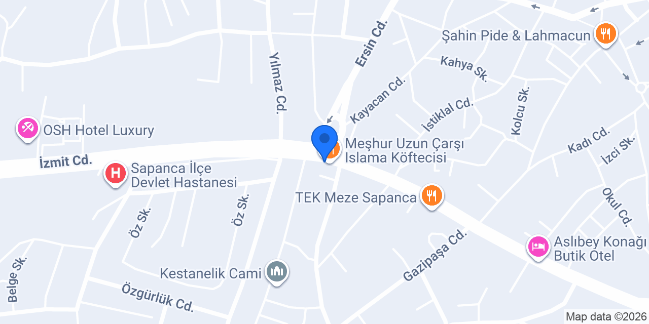 JUST4PİZZA SAPANCA konumu