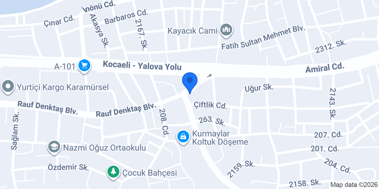 KARAMÜRSEL TAKSİ konumu