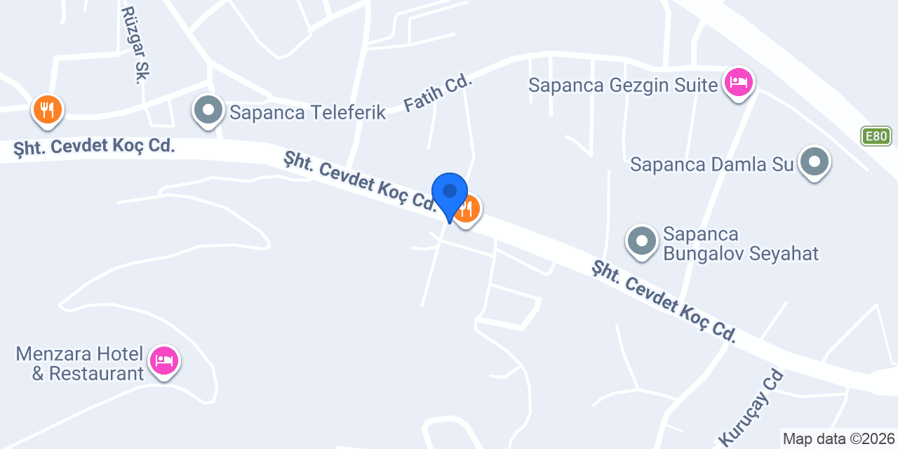 Sapanca Gözleme Evi konumu