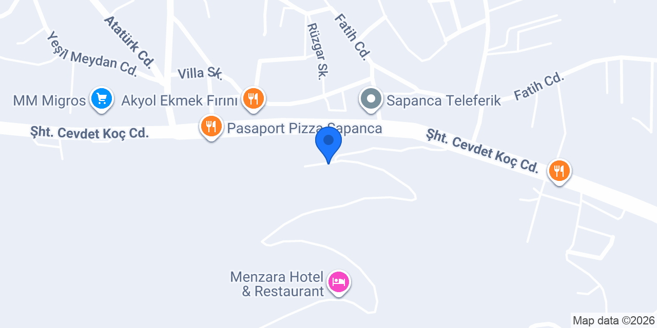 Mabeyn Sapanca Bungalov konumu