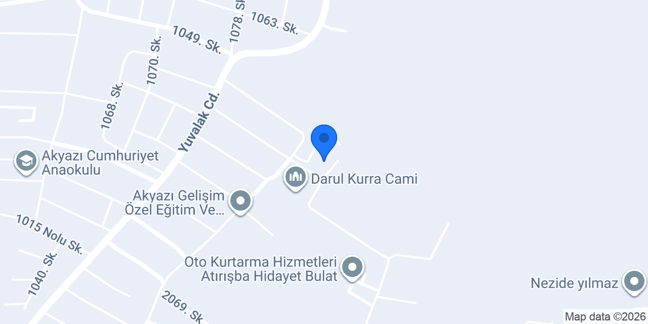 Kıraat Eğitim Merkezi konumu