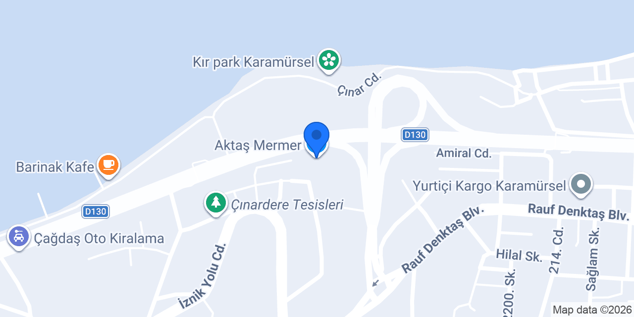 Aktaş Mermer konumu